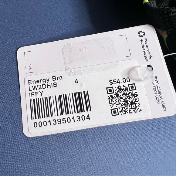 Lululemon Energy Bra Luxtreme NWT Size 4 Inflect Floral Highlight Yellow Multi - Picture 11 of 12